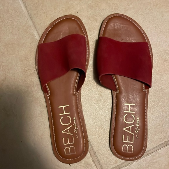 Beach By Matisse Red Sandals - Picture 1 of 2